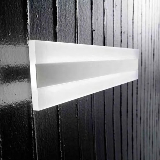 Applique led 25w 3000k moderna bend perenz illuminazione