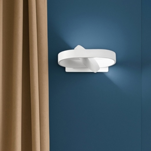 Applique led 6w cct orientabile moderno bianco perenz belt