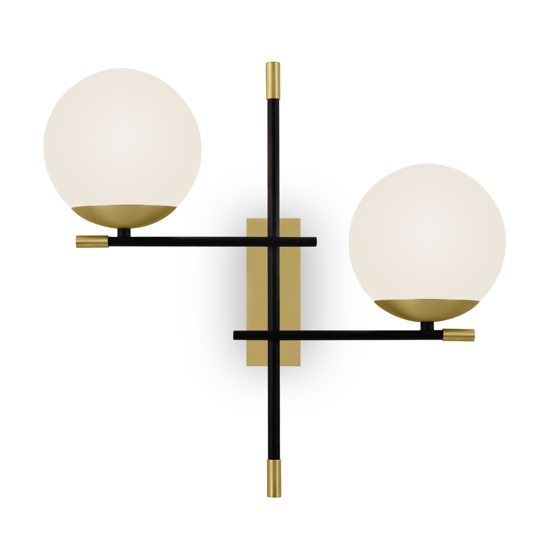 Applique 2 luci per interno oro per salotto maytoni