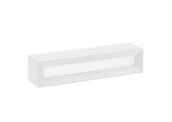 Applique gesso bianco moderna rettangolare hermione sforzin