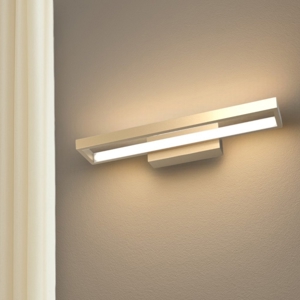 Toplight applique led 20w 3000k four squares squadrata moderna metallo oro