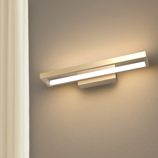 Toplight applique led 20w 3000k four squares squadrata moderna metallo oro