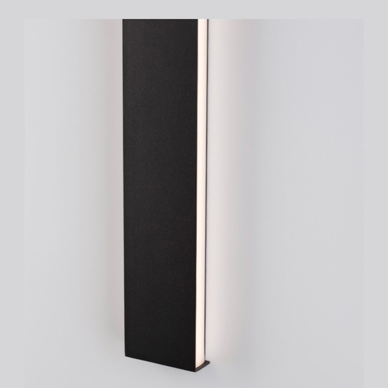 Applique 90cm moderna led 36w 3000k rettangolare nero