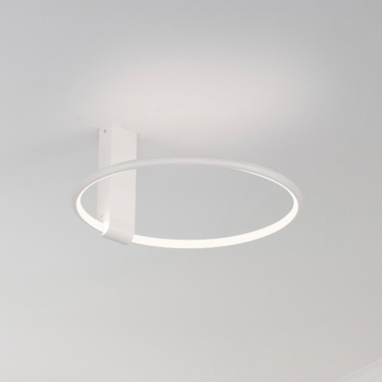 Plafoniera moderna led 35w 3000k cerchio bianco orientabile
