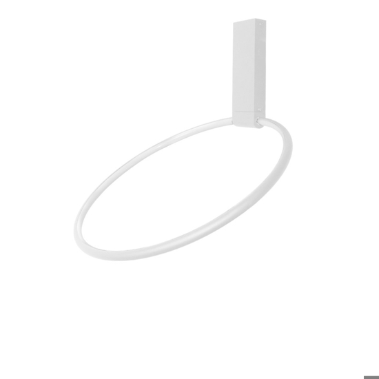 Plafoniera moderna led 35w 3000k cerchio bianco orientabile