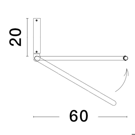 Plafoniera moderna led 35w 3000k cerchio bianco orientabile