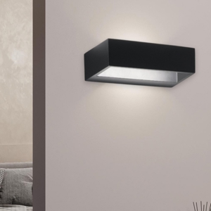 Isyluce applique da parete nero led 6w 4000k moderna