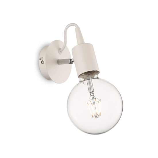 Edison ap1 ideal lux lampada da parete metallo bianco orientabile