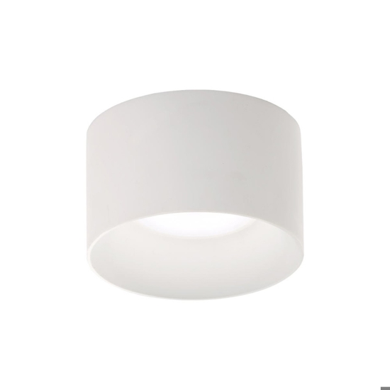 Plafoniera lampada di gesso rotonda bianca da soffitto fp