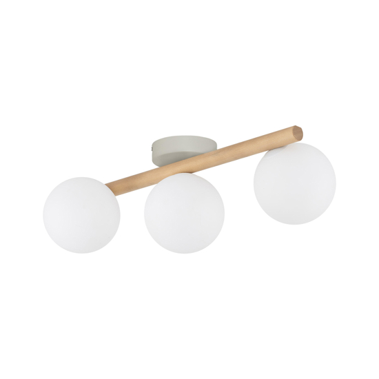 Plafoniera di legno naturale scandinavo per cucina