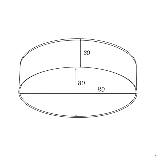 Plafoniera nera 8cm led 5w 4000k rotonda