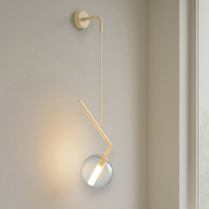 Top light v line applique moderna sabbia luce pendente blu