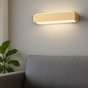 Applique moderna oro rettangolare top light bios dm