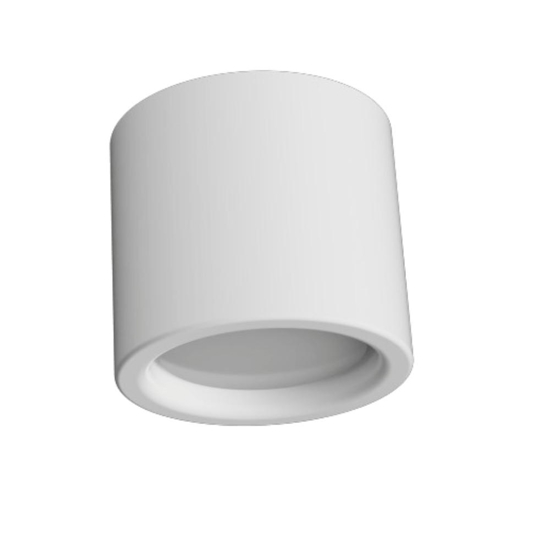 Plafoniera di gesso bianca rotonda gx53 led
