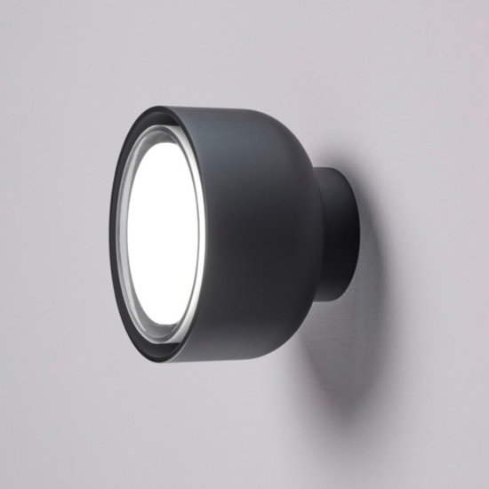 Vivida bottone applique lampada moderna nera da parete soffitto