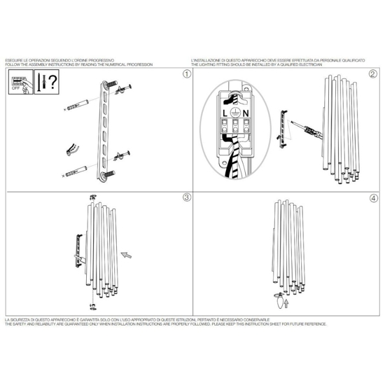 Ideal lux pan ap2 applique lampada da parete metallo oro design