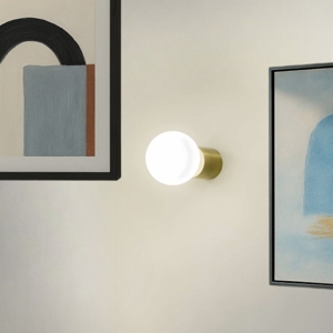Applique da parete minimal bronzo oro antico