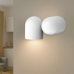 Applique bianco moderna luce orientabile per interni