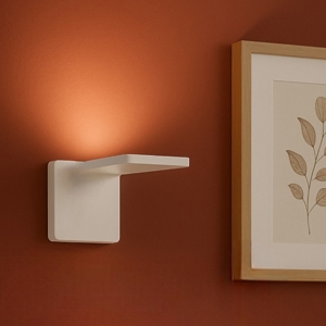 Stilnovo quad applique bianco led 18w 3000k design moderna