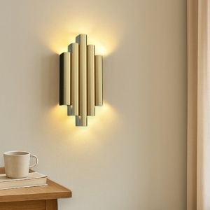 Applique led oro 21w 3000k design moderna per salotto