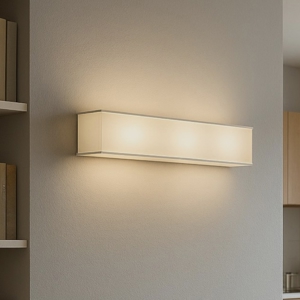 Applique da parete vetro bianco lucido moderna