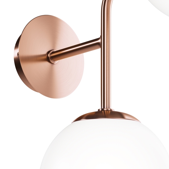 Applique erich design oro rosa 2 luci per soggiorno maytoni