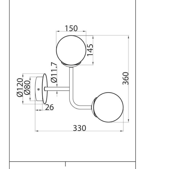 Applique erich design oro rosa 2 luci per soggiorno maytoni