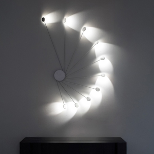 Applique da parete soffitto led 20w 3000k vivida helix bianco