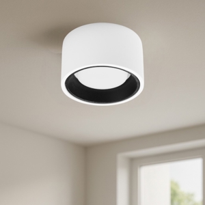 Visualizza i dettagli per Lampada plafoniera da soffitto alluminio nero nasso sforzin Lampada plafoniera da soffitto alluminio nero nasso sforzin