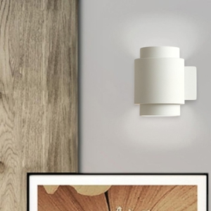 Applique in gesso moderna bianco sforzin syme