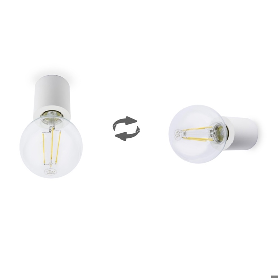 Applique lampada da parete minimal soffitto bianco
