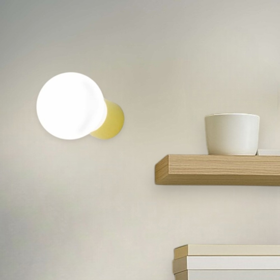 Applique lampada da parete minimale oro opaco