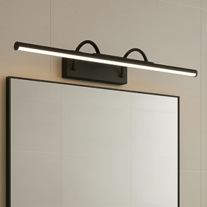 Applique nero 90cm per specchio da bagno led 18w 3000k
