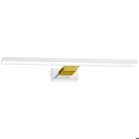 Applique bianco bianco oro per specchio bagno 14w 4000k fp