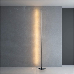 Ondaluce pt genius nero piantata led 3000k sottile moderna
