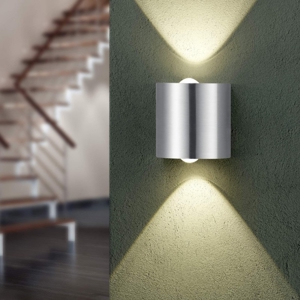 Applique led 6w 3000k grigio design moderna 