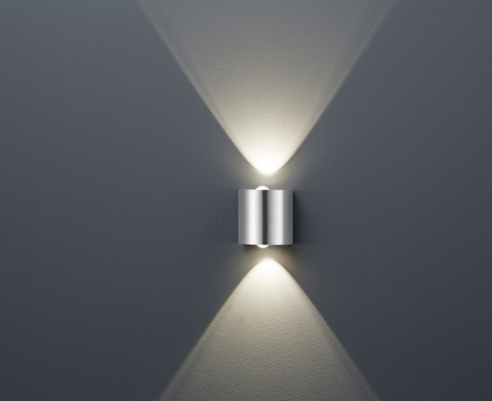 Applique led 6w 3000k grigio design moderna 
