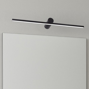 Applique bagno luce per specchio nero led 10w 3000k