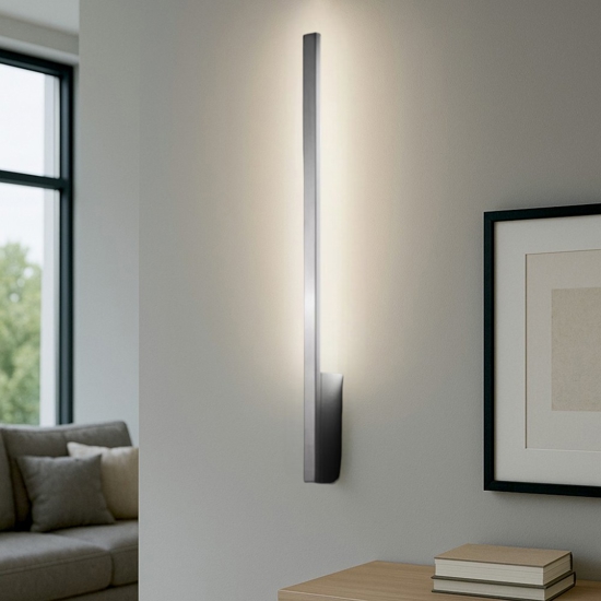 Quad stilnovo applique led 17w 3000k alluminio design moderno per ufficio