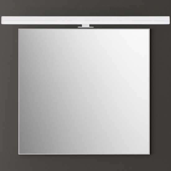 Applique bagni bianco per specchio fissaggio clip 18w 3000k
