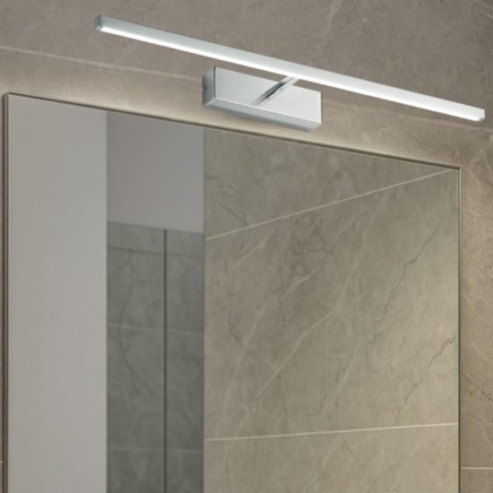 Isyluce applique per specchio da bagno 12w 4000k cromo