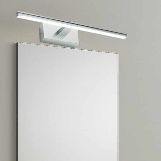Isyluce applique da bagno luce sopra specchio cromato 8w 3000k