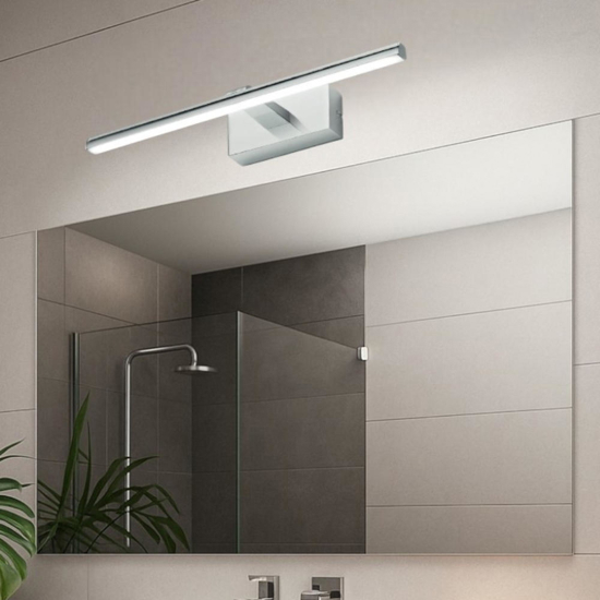 Isyluce applique per specchio da bagno 8w 4000k cromo