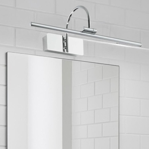 Applique per specchio da bagno 8w 4000k isyluce cromo