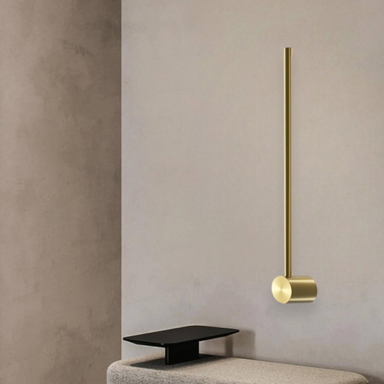 Maytoni light stick applique bacchetta led 7w 3000k oro ottone moderna