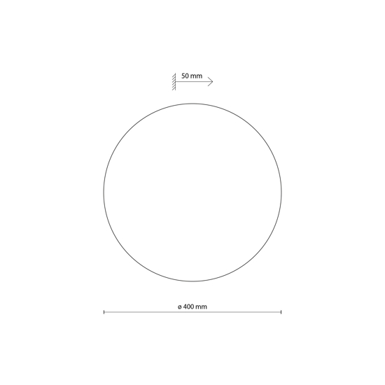 Applique di legno 40cm rotondo disco design moderna