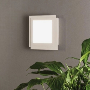 Ondaluce passpartou applique quadrata bianca led 3000k