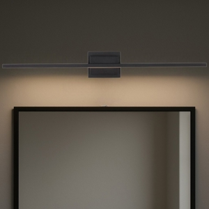 Applique 90 cm per specchio da bagno nero