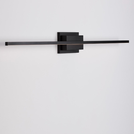 Applique 90 cm per specchio da bagno nero