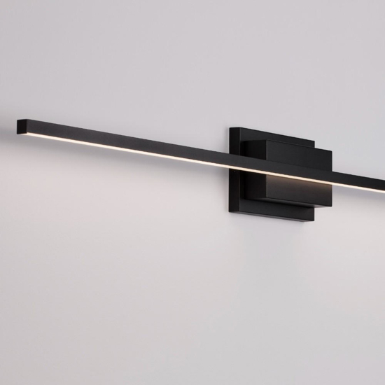 Applique 90 cm per specchio da bagno nero
